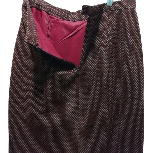 Vintage Ice Cube by Michael Wool (70%) Blend 2 Piece Blazer & Skirt Suit Size 10 - Picture 8 of 16